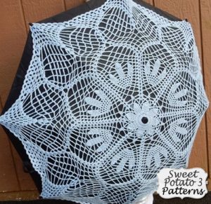 Pattern-008-umbrella1-2-300x291 Crochet Umbrella Canopy Crochet Pattern