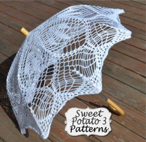 Pattern-009-umbrella2-3-300x291 Crochet Umbrella Canopy Crochet Pattern