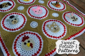 Pattern-005-Farm3-3-300x197 Farm Animal Blanket Crochet Pattern