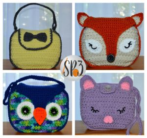 Pattern-004-Handbag1-300x281 Girls Handbag Pattern - Bow, Fox, Owl and Kitten