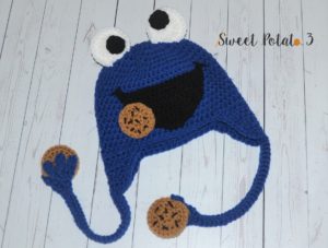 Cookie Monster Frog Hat