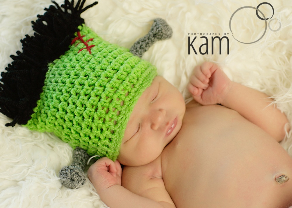KamFrankenstein Frankenstein Crochet Hat Pattern-Free